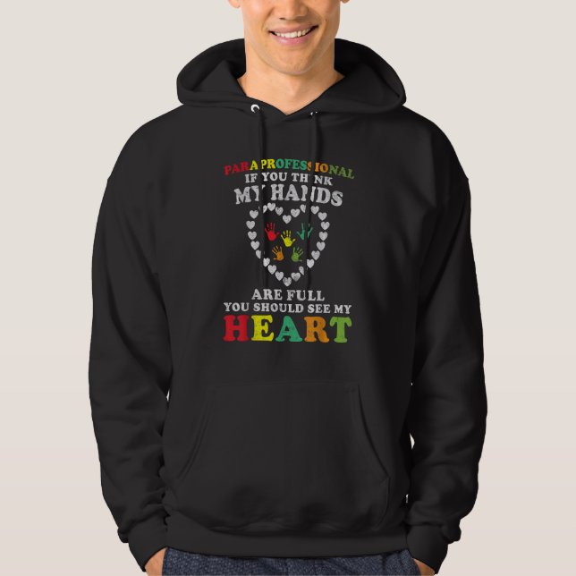 Paraeducator Paraprofessional Besondere Bildung Hoodie (Vorderseite)