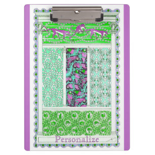 Parageiendschungel im Jugendstil, tropisch Klemmbrett