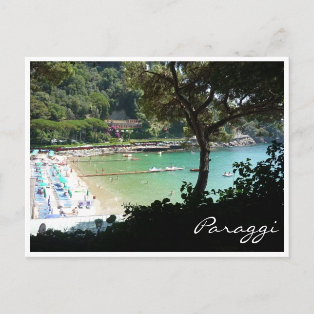 Paraggi Strand Postkarte (Vorderseite)