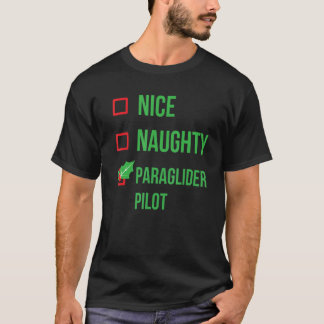 Paragleiter-Pilot Lustiges Weihnachts-Pyjama T-Shirt