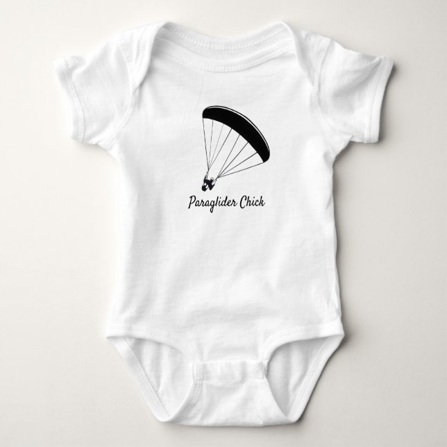 Paraglider Chick Raglan T-Shirt (Vorderseite)