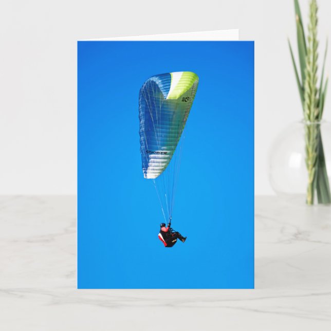  Paraglider  Dankeskarte (Vorderseite)