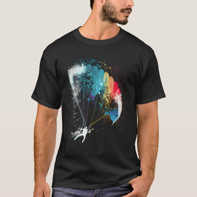 Paraglider paragliding  paragliding paraglider fly T-Shirt (Vorderseite)