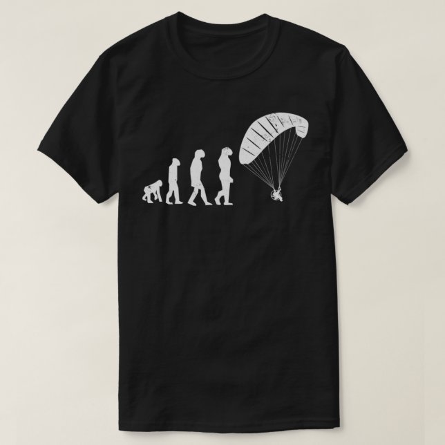 Paraglider Paramotors Evolution Gift T-Shirt (Design vorne)