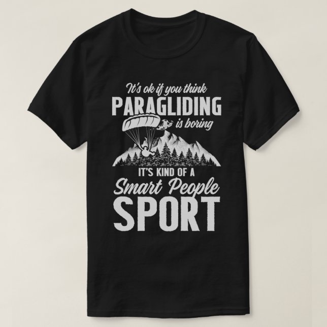 Paraglider Smart Funny Paragliding Paramotor Desig T-Shirt (Design vorne)