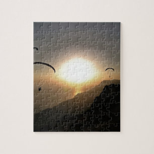 Paragliders Wanderlust Extreme Sports Art Puzzle