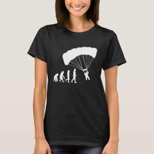 Paragliding-Evolution Caveman Timeline T-Shirt