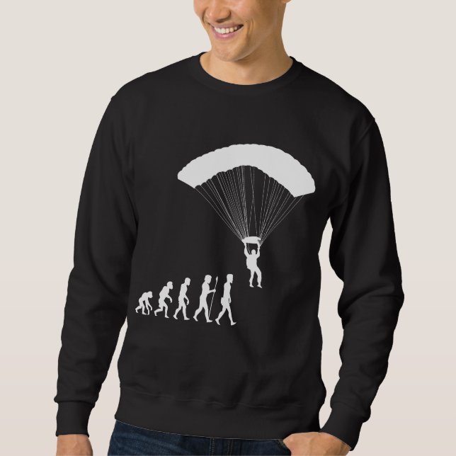 Paragliding Evolution Parachute Air Sport Skipper Sweatshirt (Vorderseite)