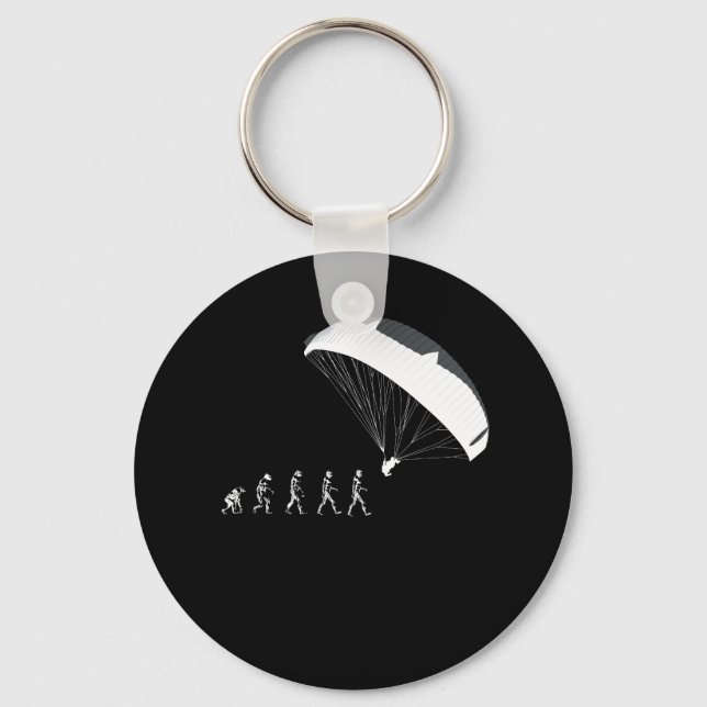 Paragliding Fallschirmfallschirme Höhenflüge Evolu Schlüsselanhänger (Vorderseite)