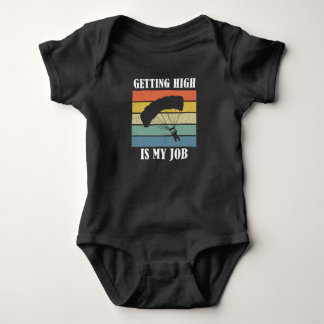 Paragliding Fallschirmspringer Skydiving Baby Strampler