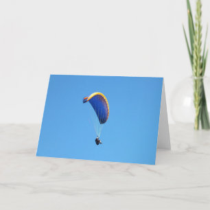Paragliding Feiertagskarte
