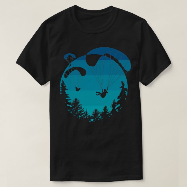 Paragliding Gaggle der Mädchen T-Shirt (Design vorne)