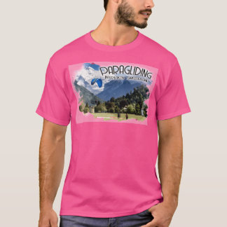 Paragliding in Interlaken Schweiz Baseball Sl T-Shirt