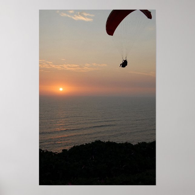 Paragliding in Peru II Poster (Vorne)