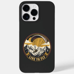 Paragliding Live To Fly Berge Abenteuer Emblem Case-Mate iPhone 14 Pro Max Hülle