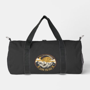 Paragliding Live To Fly Berge Abenteuer Emblem Duffle Bag