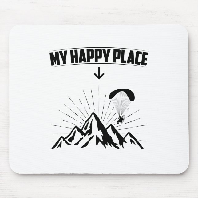 Paragliding | Paraglider Air Sports Geschenkideen Mousepad (Vorne)
