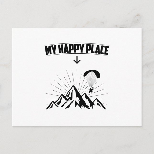 Paragliding | Paraglider Air Sports Geschenkideen Postkarte (Vorderseite)