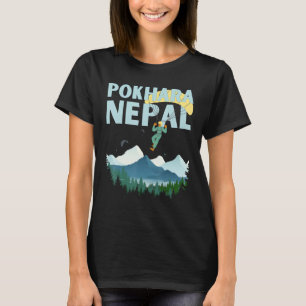 Paragliding Pokhara Lake über Annapurnas Nepal T-Shirt
