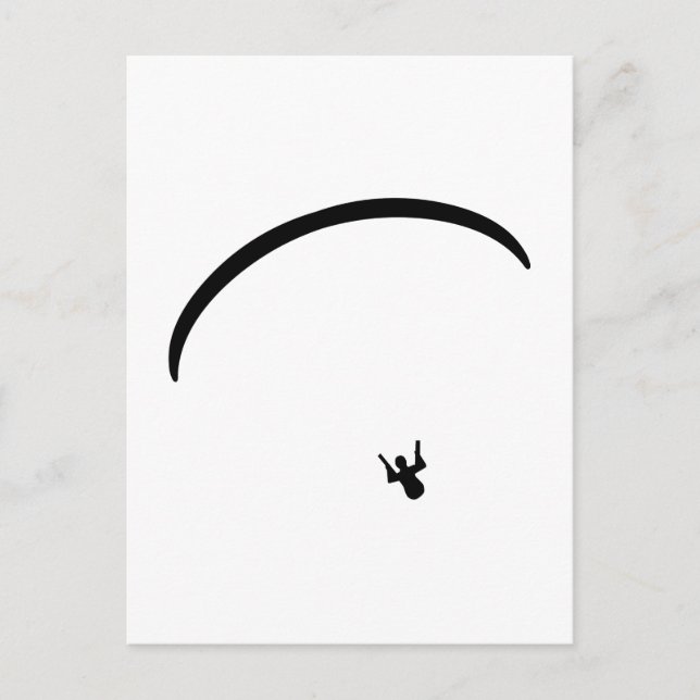 Paragliding Postkarte (Vorderseite)