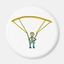 Paragliding-Strichmännchen