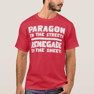 Paragon in den Straßen, die in den Blättern umgest T-Shirt