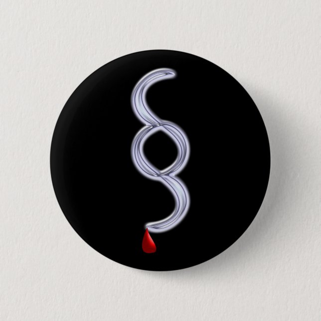 Paragraph Gesetz Blut Blutstropfen Button (Vorderseite)
