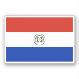 Paraguai-Flagge Aufkleber