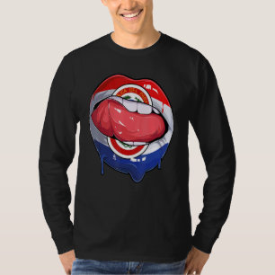 Paraguay Fan Flag Mouth Soccer Paraguay T-Shirt