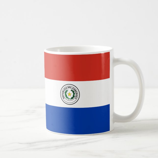 Paraguay Flag Keramik Kaffee Tasse (Rechts)