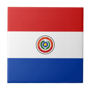 Paraguay Flag Keramik Tile Fliese