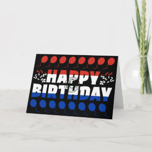 Paraguay Flag Patriotic Geburtstag Karte