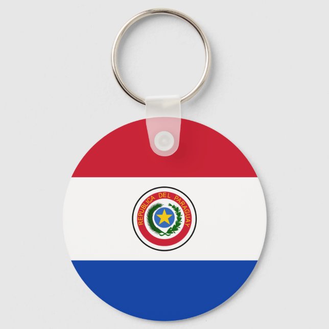 Paraguay Flag Schlüsselanhänger (Vorderseite)