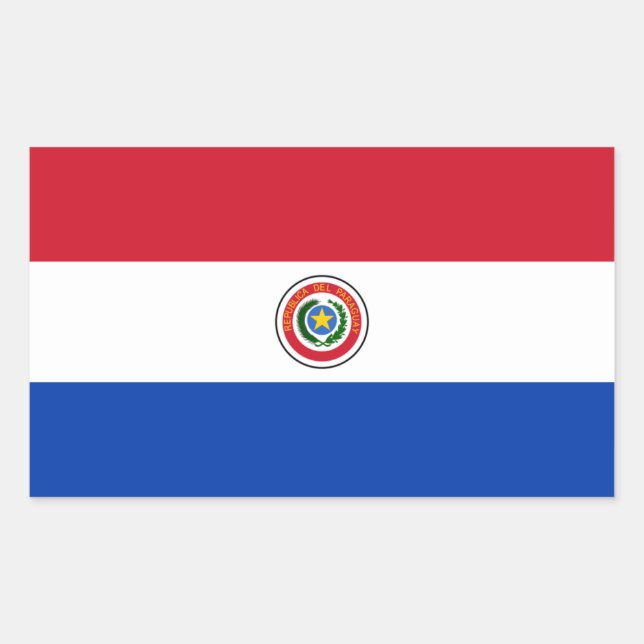 Paraguay Flag Sticker (Vorderseite)