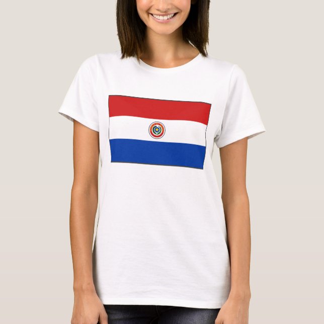 Paraguay Flag x Map T - Shirts (Vorderseite)