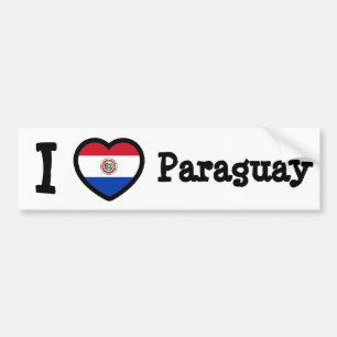 Paraguay-Flagge Autoaufkleber