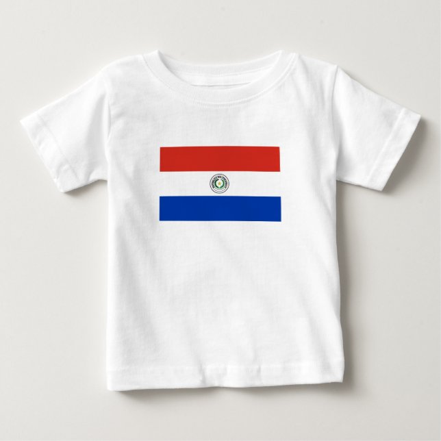 Paraguay-Flagge Baby T-shirt (Vorderseite)