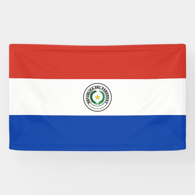 Paraguay-Flagge Banner (Horizontal)