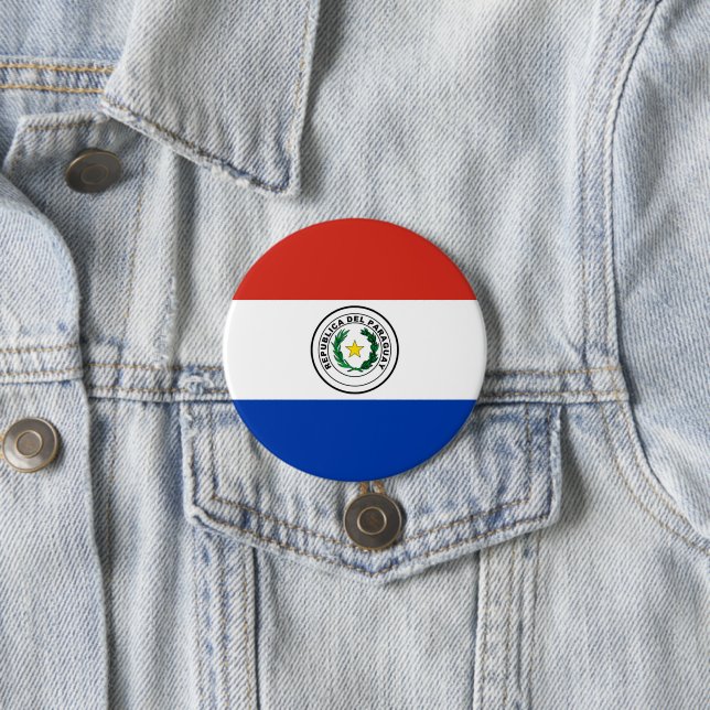 Paraguay-Flagge Button (Beispiel)