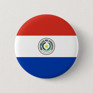 Paraguay-Flagge Button