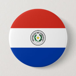 Paraguay-Flagge Button