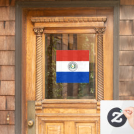 Paraguay-Flagge Fensteraufkleber