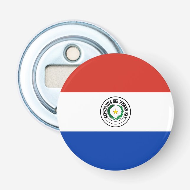 Paraguay-Flagge Flaschenöffner (Vorderseite)