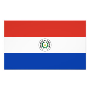 Paraguay-Flagge Fotodruck