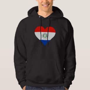 Paraguay-Flagge Herz Paraguay-Geschenke Liebe Para Hoodie