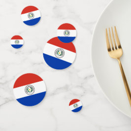 Paraguay-Flagge Konfetti