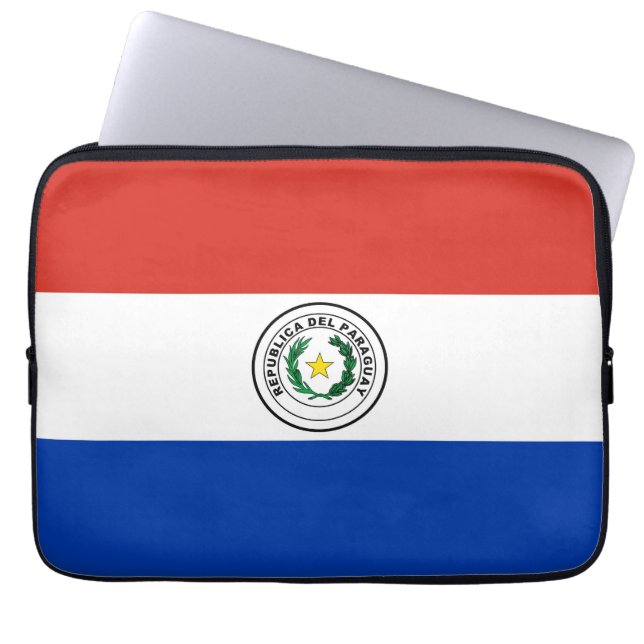 Paraguay-Flagge Laptopschutzhülle (Vorderseite)