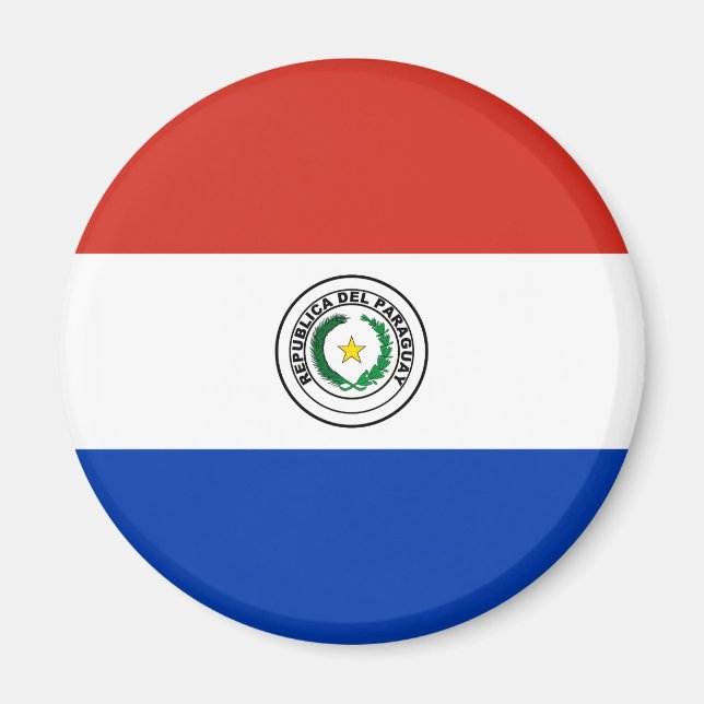 Paraguay-Flagge Magnet (Vorne)