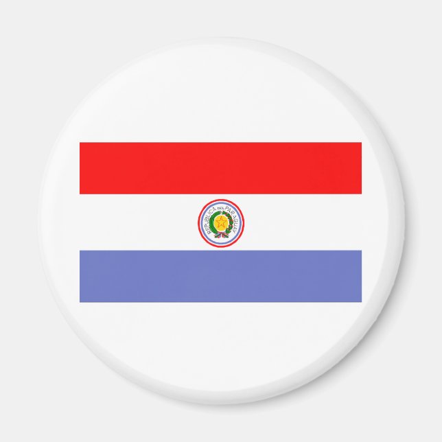 Paraguay-Flagge Magnet (Vorne)