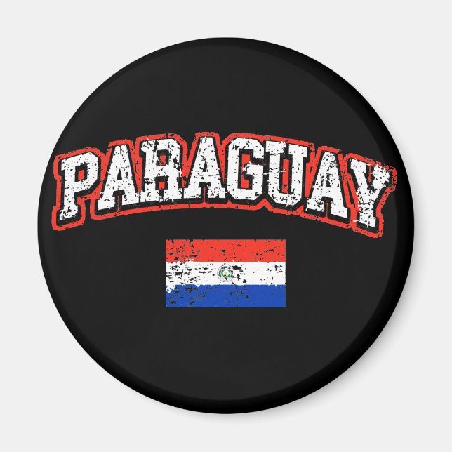 Paraguay  Flagge Magnet (Vorne)